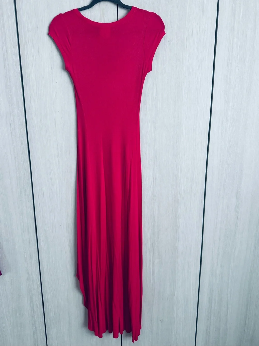 BCBGMaxAzria Raspberry High-Low Maxi Dress XS - Picture 2 of 6